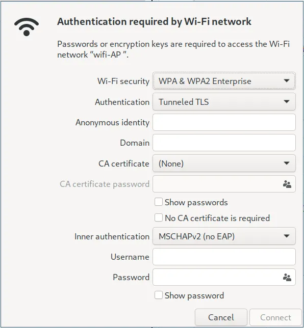 Linux view ESSID Stripping