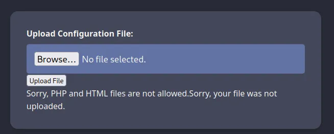 Upload validation error for PHP file