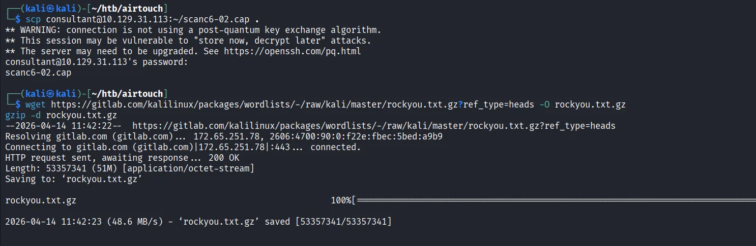Wordlist download for cracking PSK